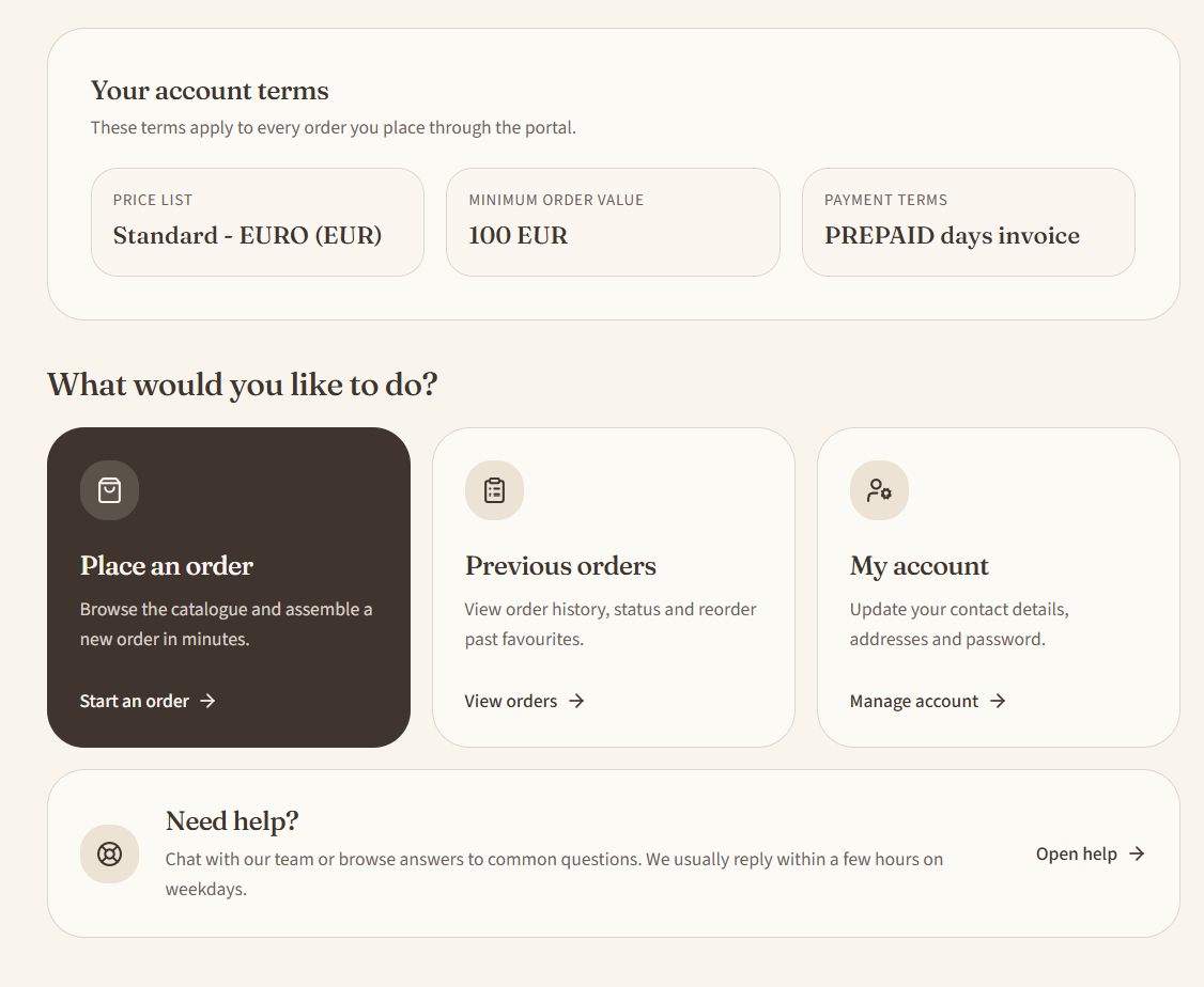 Stuckies retailer portal — Everything at a glance